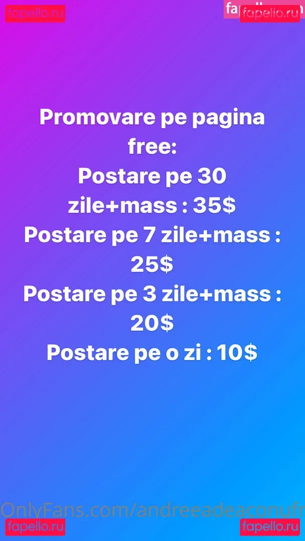 andreeadeaconufree Onlyfans Photo Gallery 