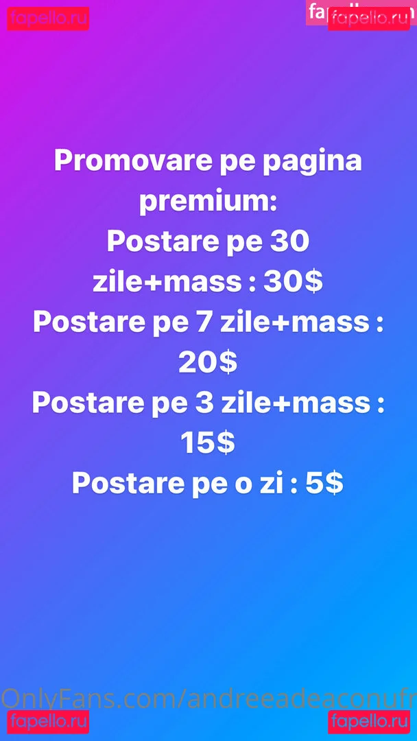 andreeadeaconufree Onlyfans Photo Gallery 