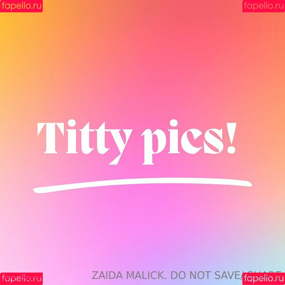 zaidamalick Onlyfans Photo Gallery 