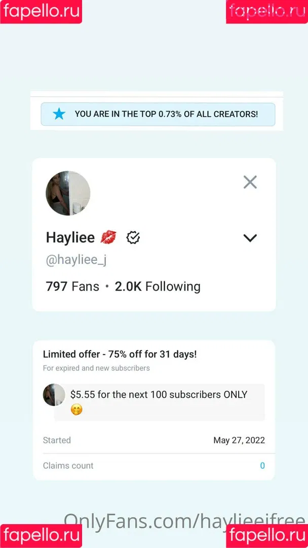 haylieejfree Onlyfans Photo Gallery 