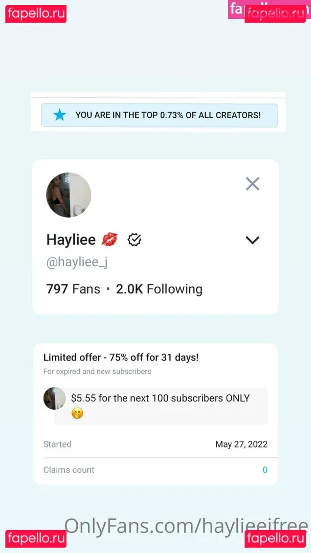 haylieejfree Onlyfans Photo Gallery 
