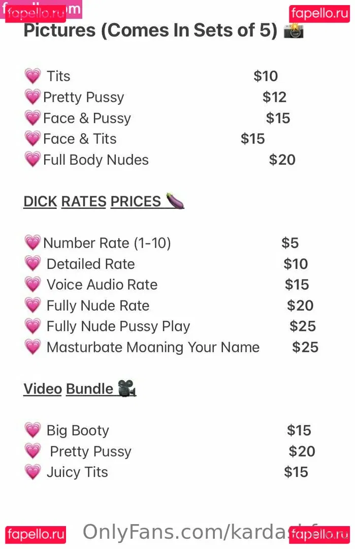 kardashfree Onlyfans Photo Gallery 