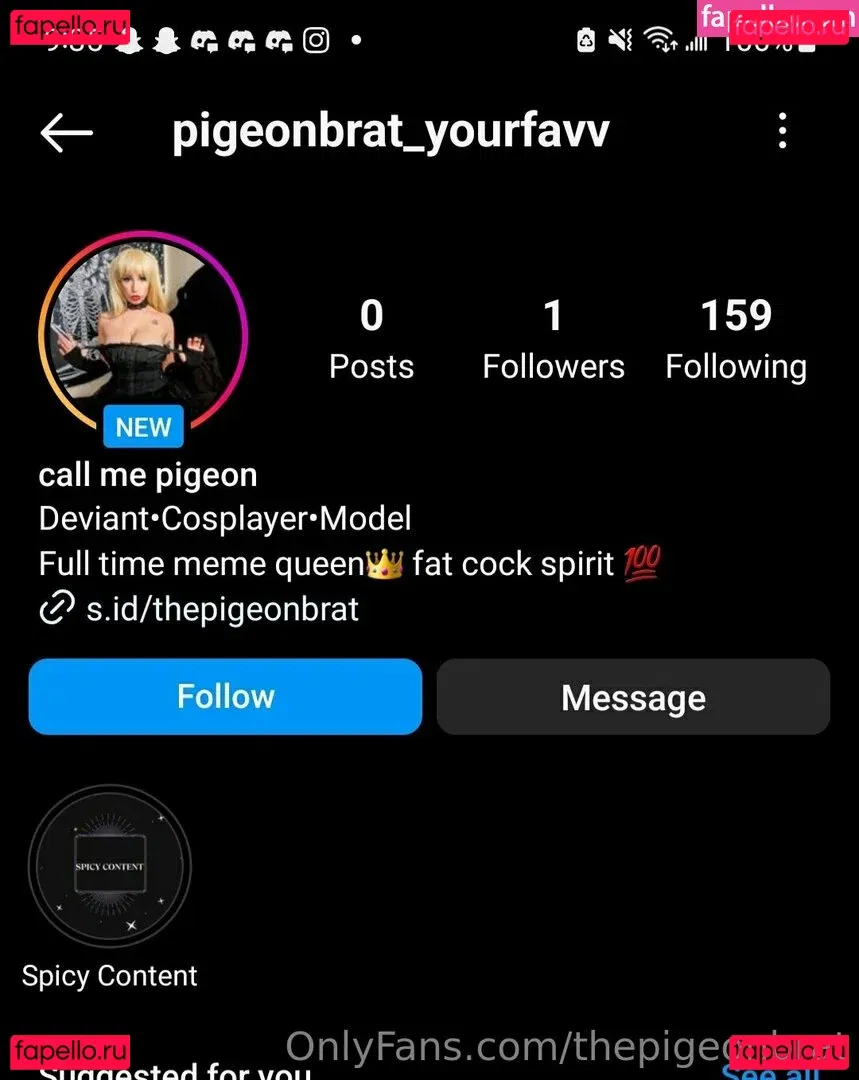 thepigeonbrat Onlyfans Photo Gallery 