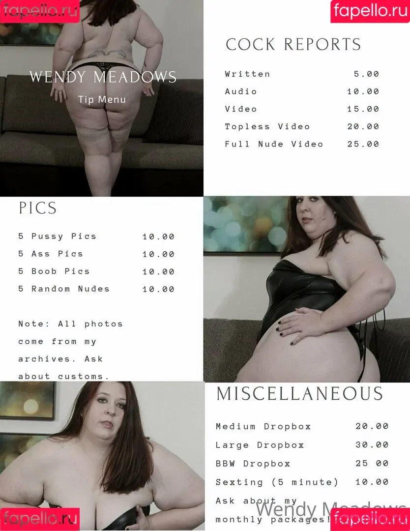 wendymeadows Onlyfans Photo Gallery 