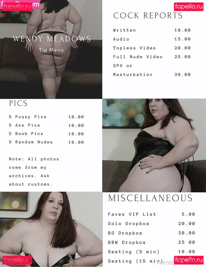 wendymeadows Onlyfans Photo Gallery 