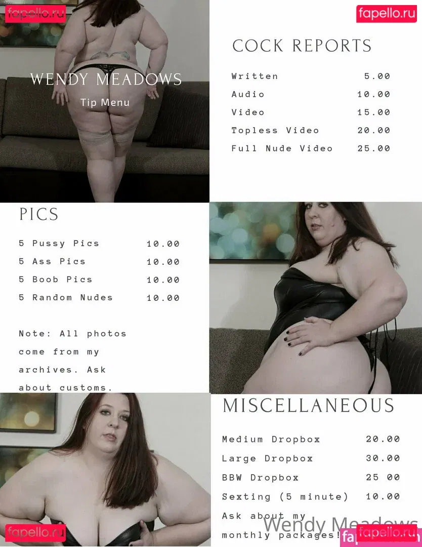 wendymeadows Onlyfans Photo Gallery 