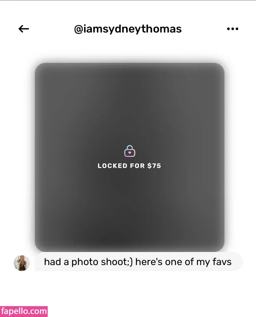 iamsydneythomas Onlyfans Photo Gallery 