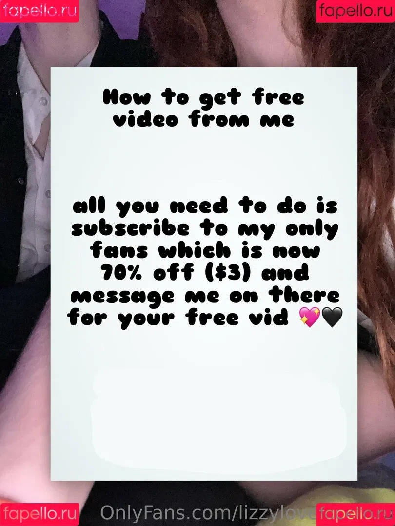 lizzylovesickfree Onlyfans Photo Gallery 