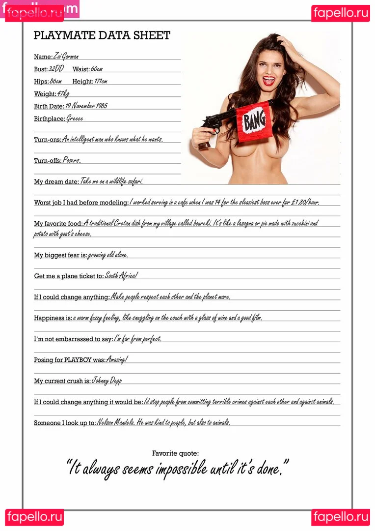 Zoi Gorman Onlyfans Photo Gallery 