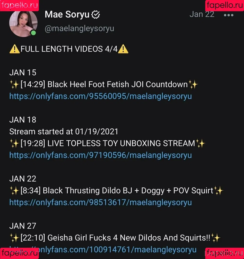 maesoryu Onlyfans Photo Gallery 