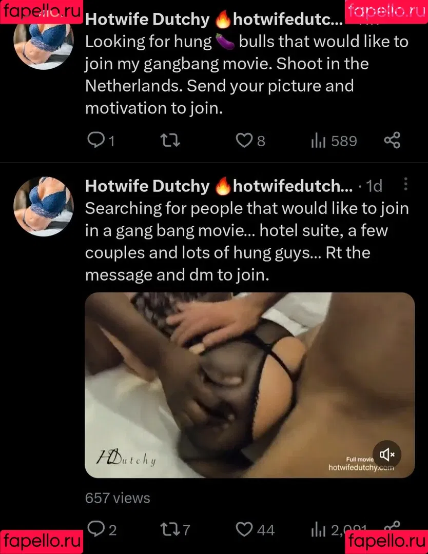 Hotwifedutchy Onlyfans Photo Gallery 