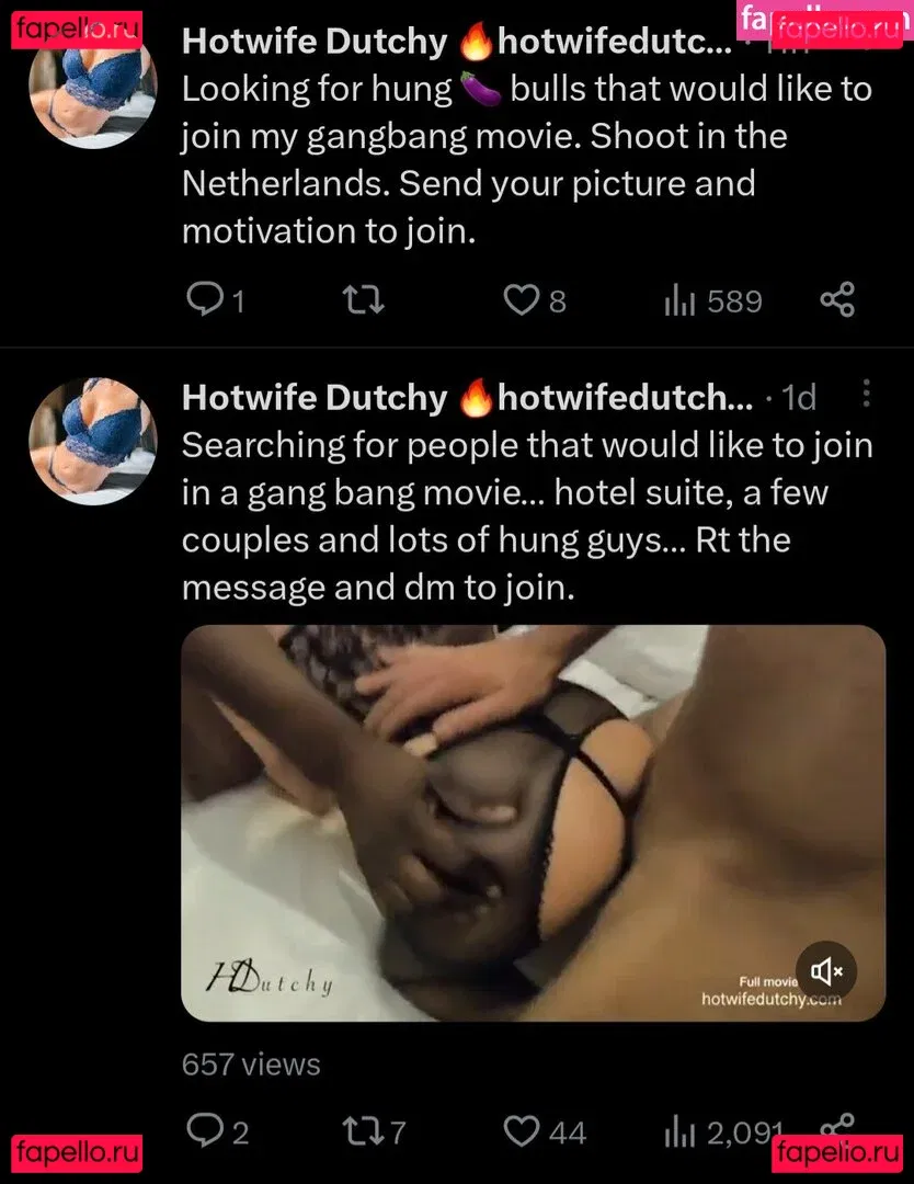 Hotwifedutchy Onlyfans Photo Gallery 