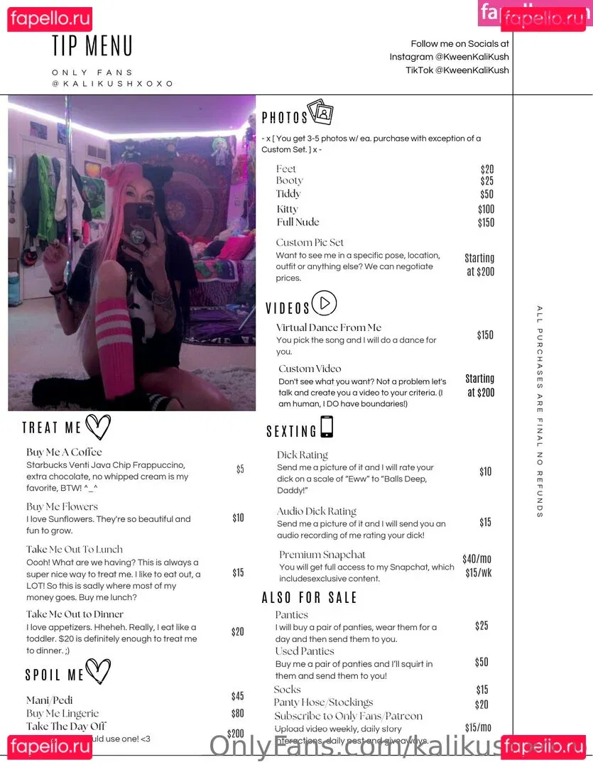 kalikushxoxo Onlyfans Photo Gallery 