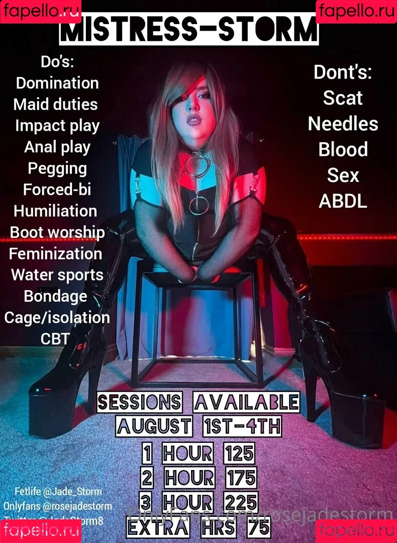 rosejadestorm Onlyfans Photo Gallery 