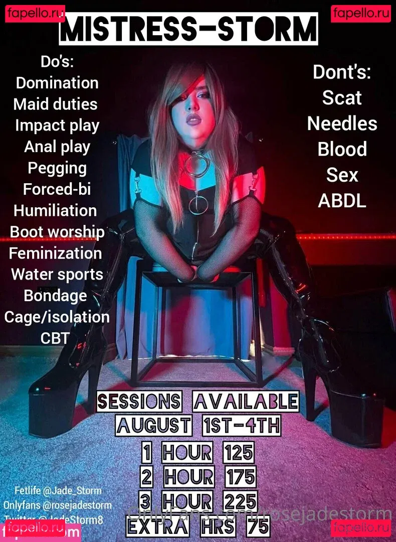 rosejadestorm Onlyfans Photo Gallery 