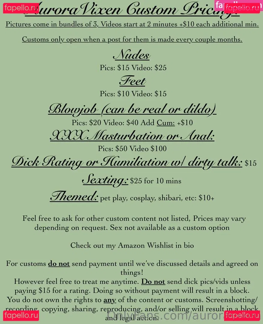 auroravixen Onlyfans Photo Gallery 