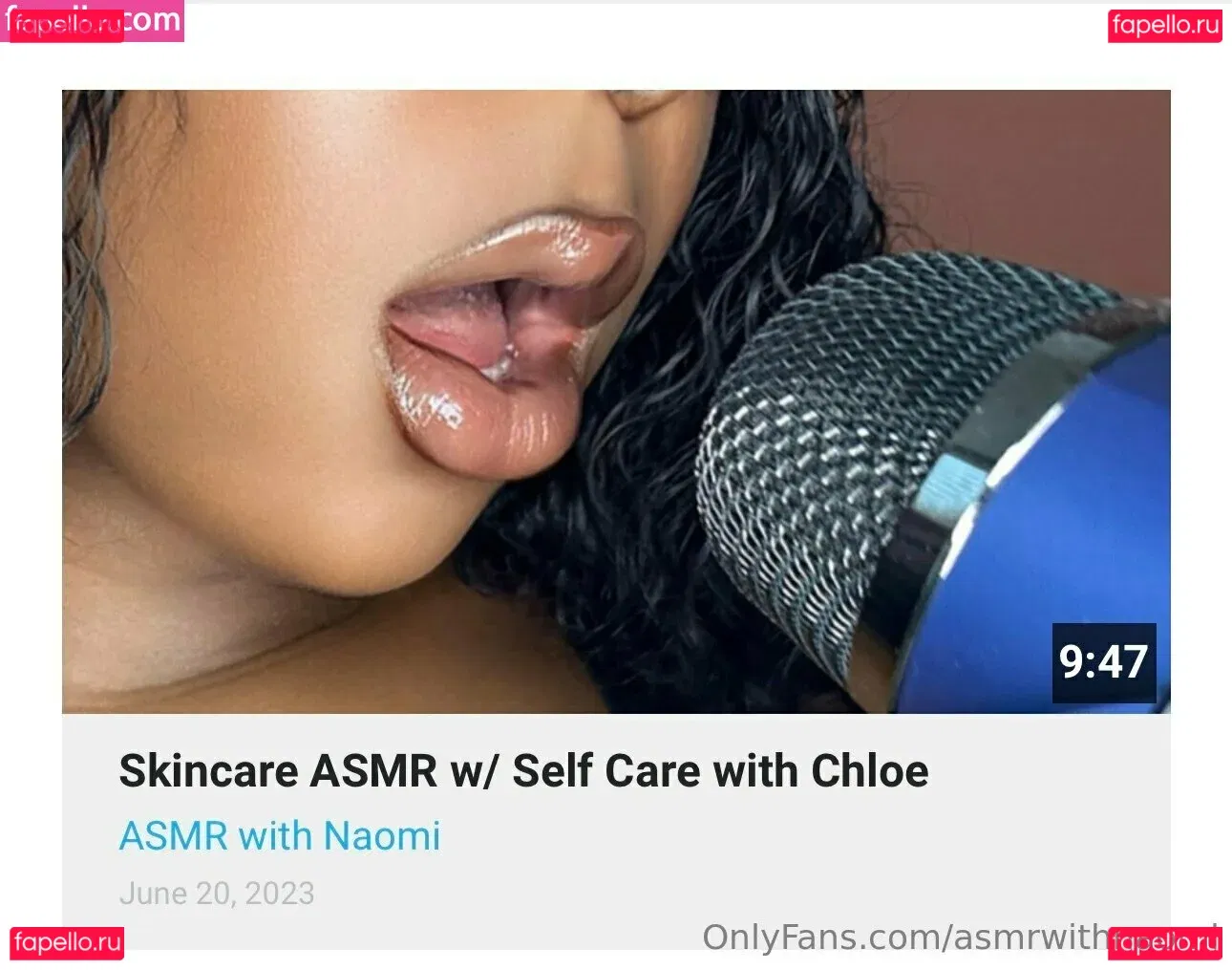 asmrwithnaomi Onlyfans Photo Gallery 