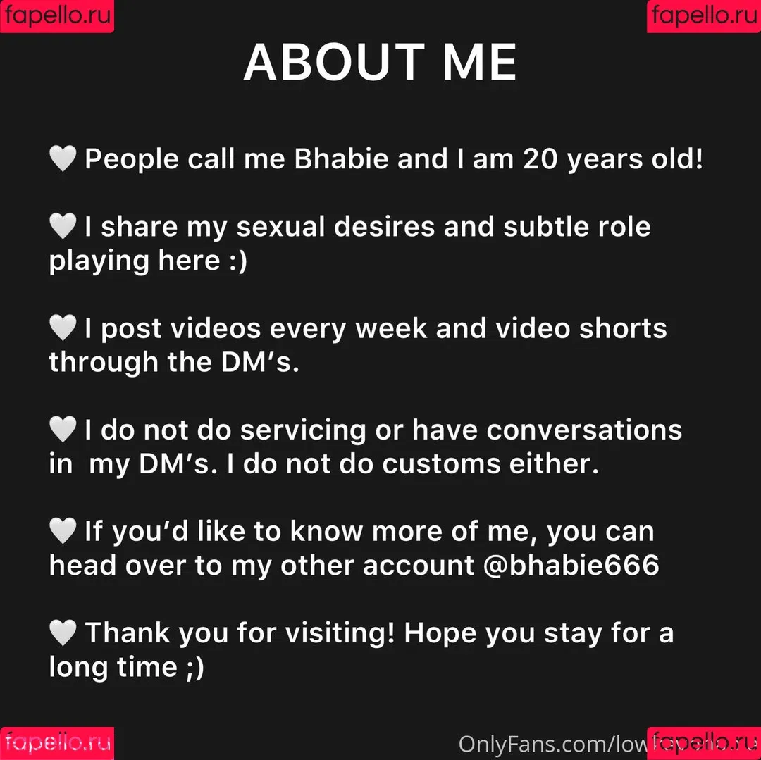 Lowkeybhabie Onlyfans Photo Gallery 
