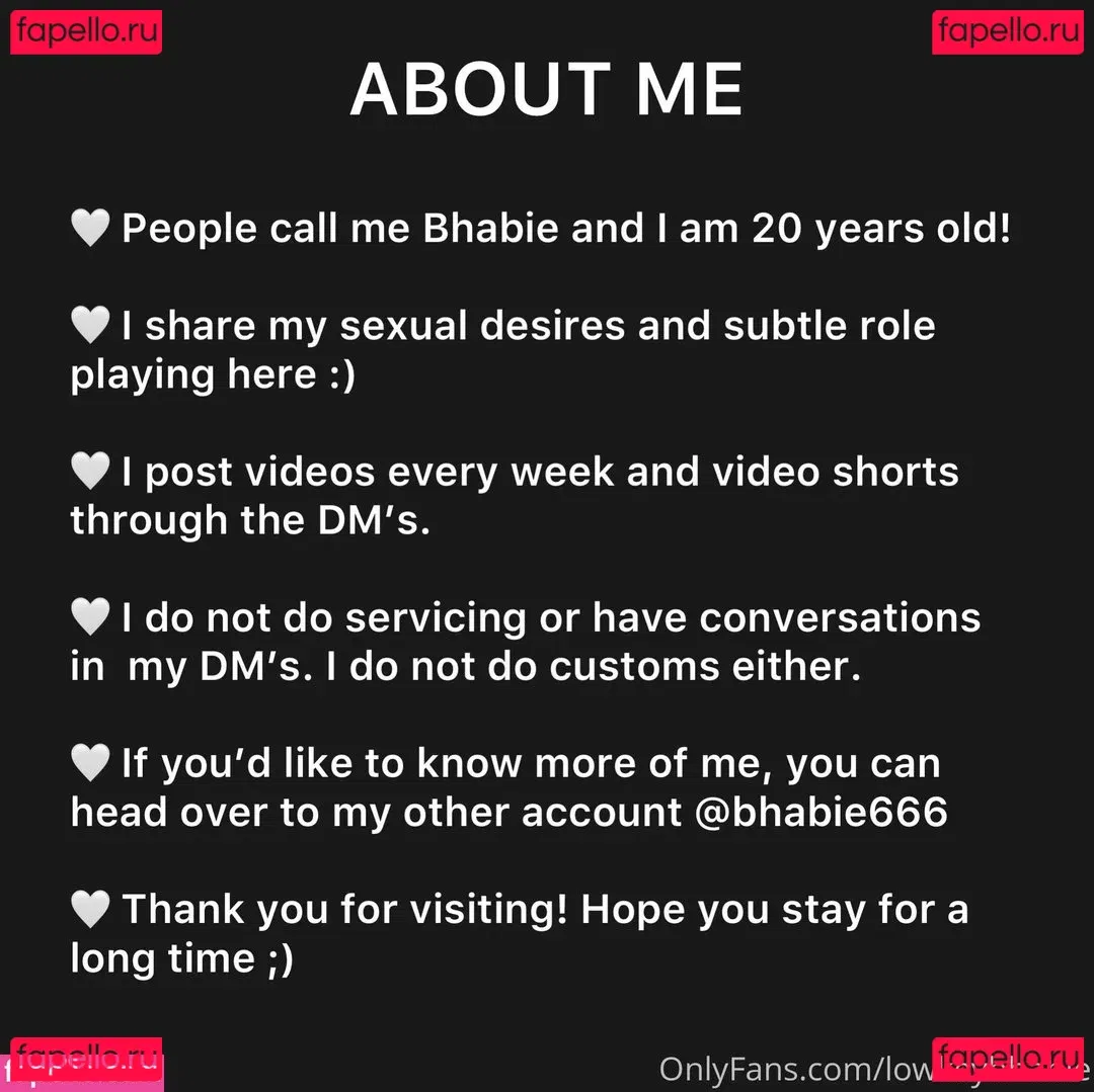 Lowkeybhabie Onlyfans Photo Gallery 