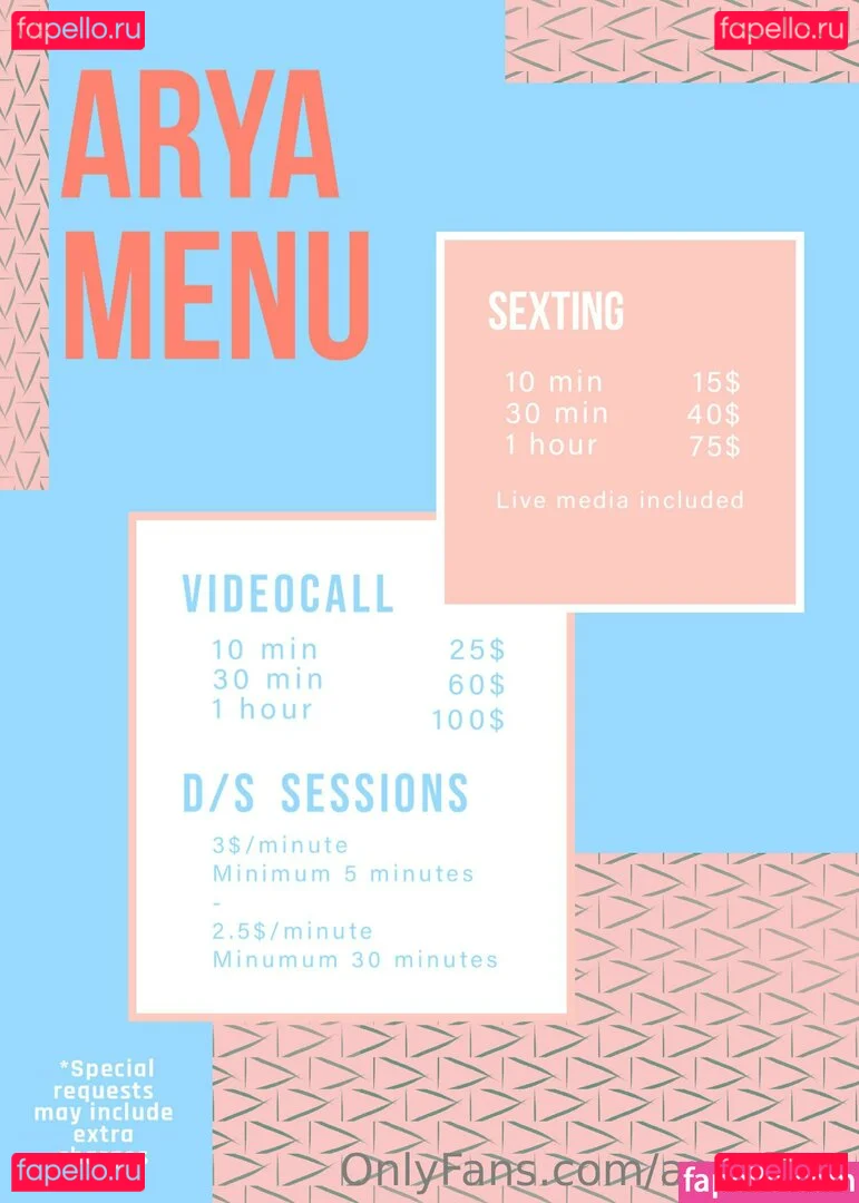 aryafaye Onlyfans Photo Gallery 