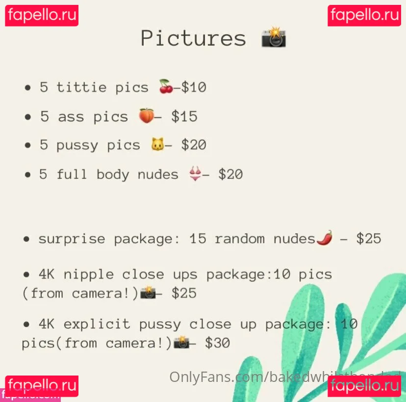 Bakedwhilstbonded Onlyfans Photo Gallery 