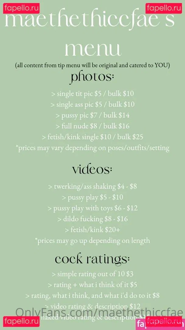maethethiccfae Onlyfans Photo Gallery 