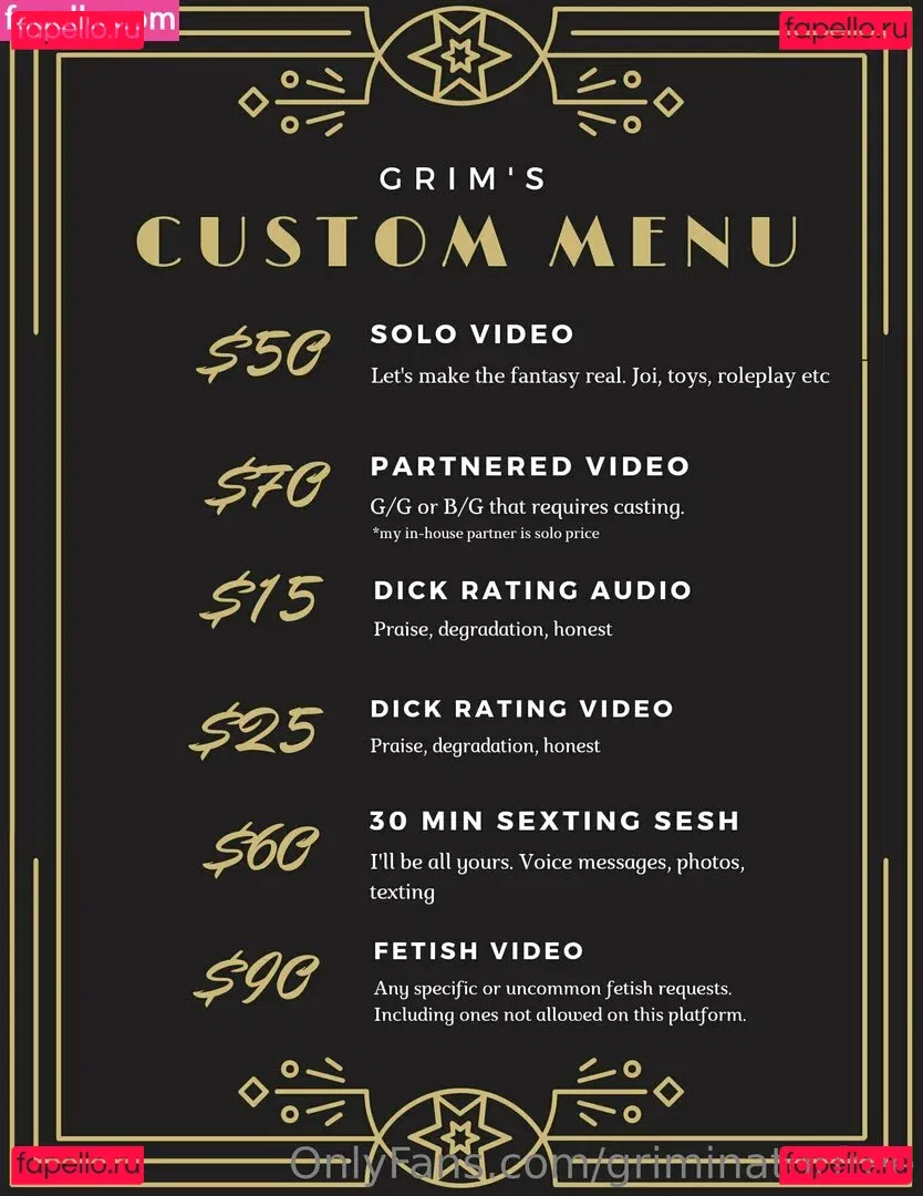 griminatorfree Onlyfans Photo Gallery 