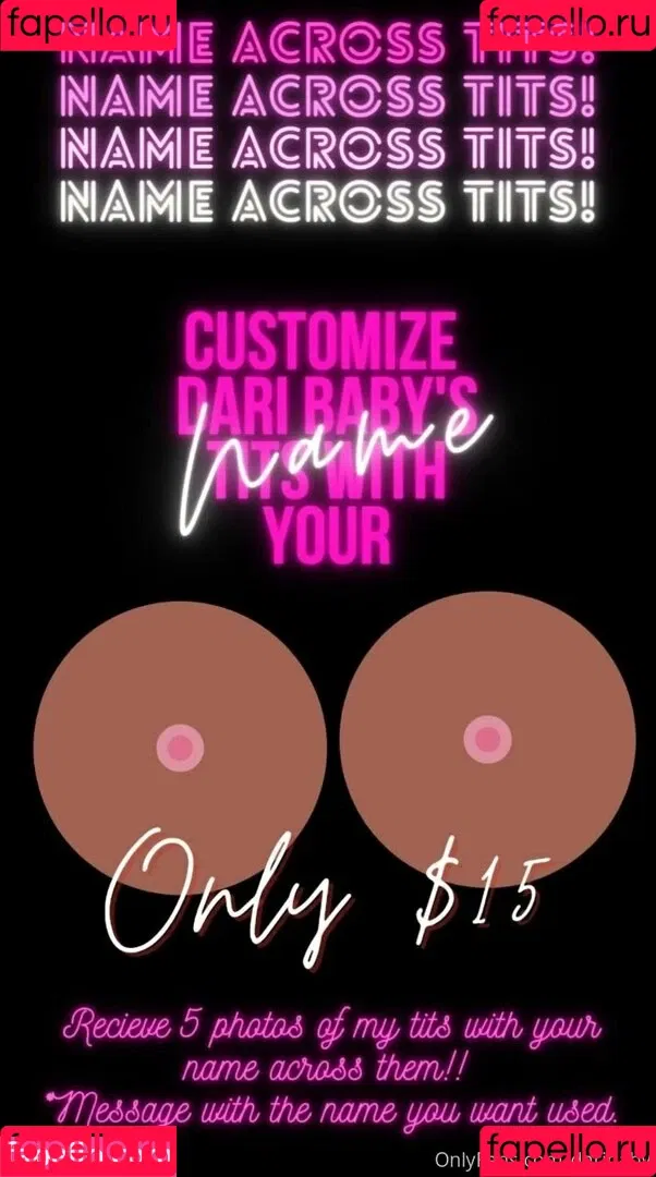 daribaby Onlyfans Photo Gallery 