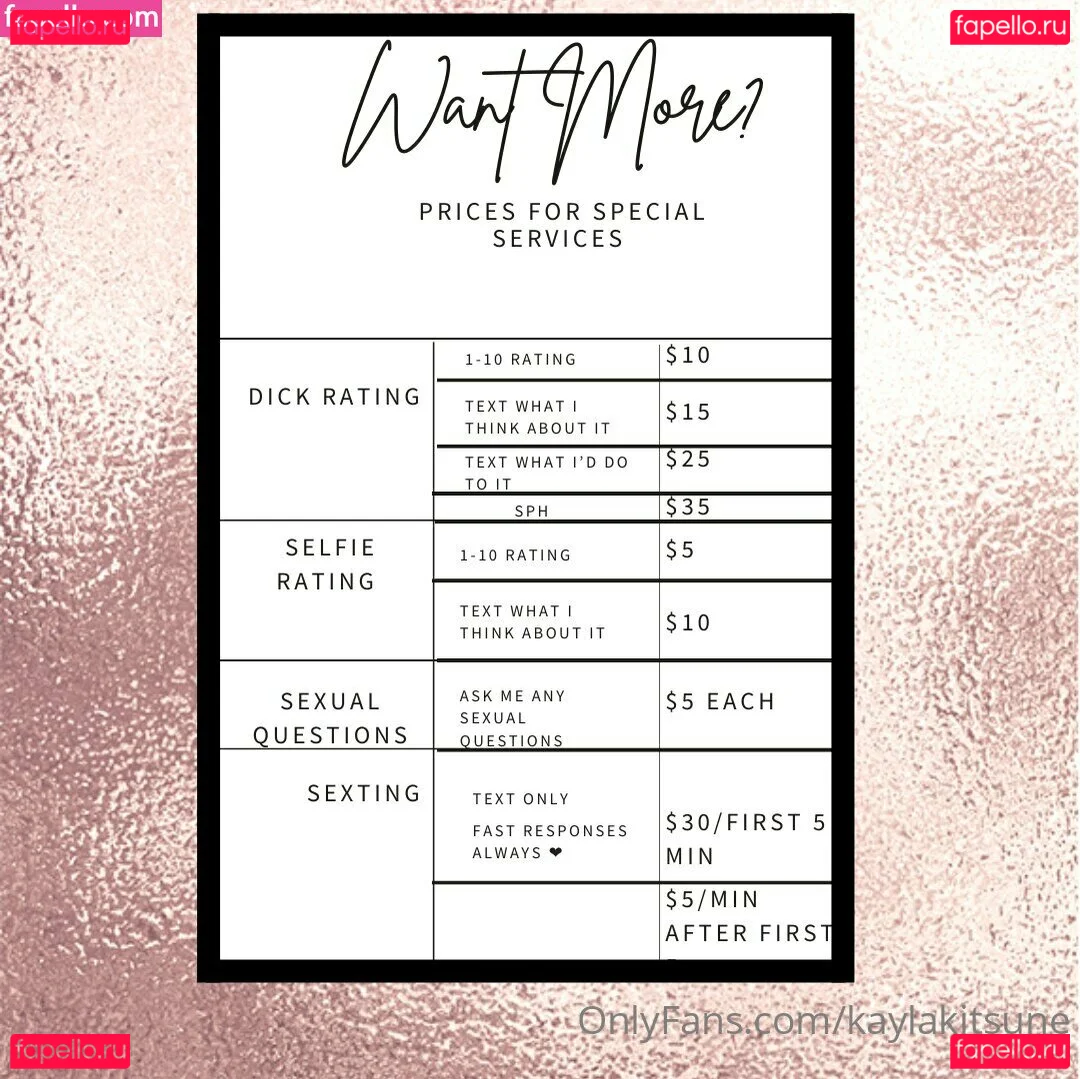 kaylakitsune Onlyfans Photo Gallery 