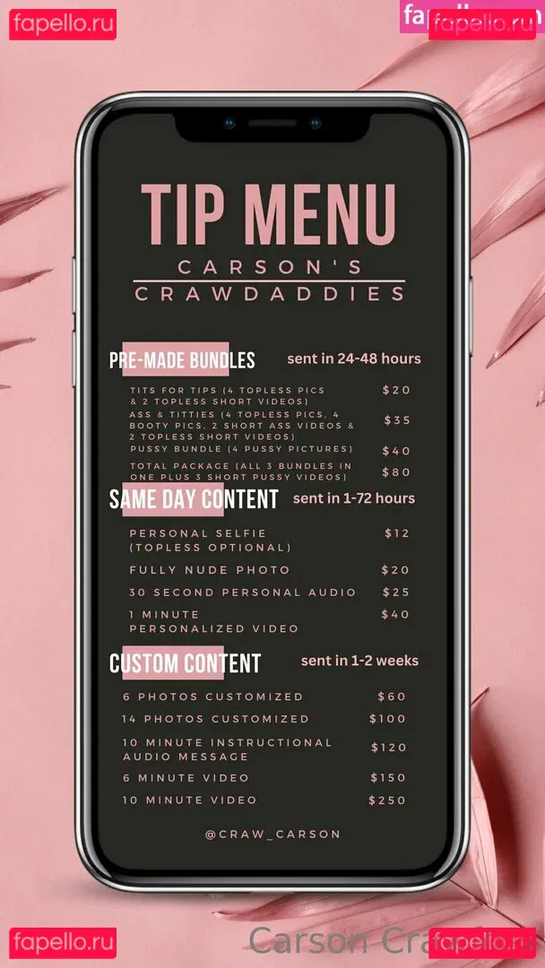 craw_carson Onlyfans Photo Gallery 