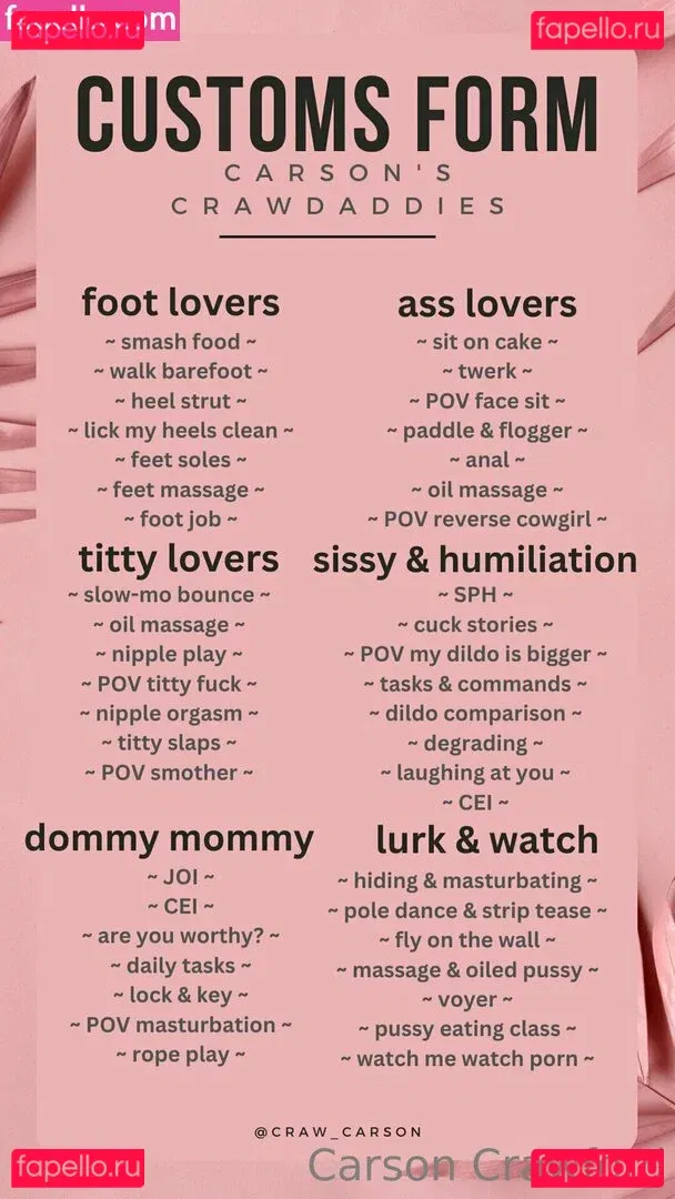 craw_carson Onlyfans Photo Gallery 