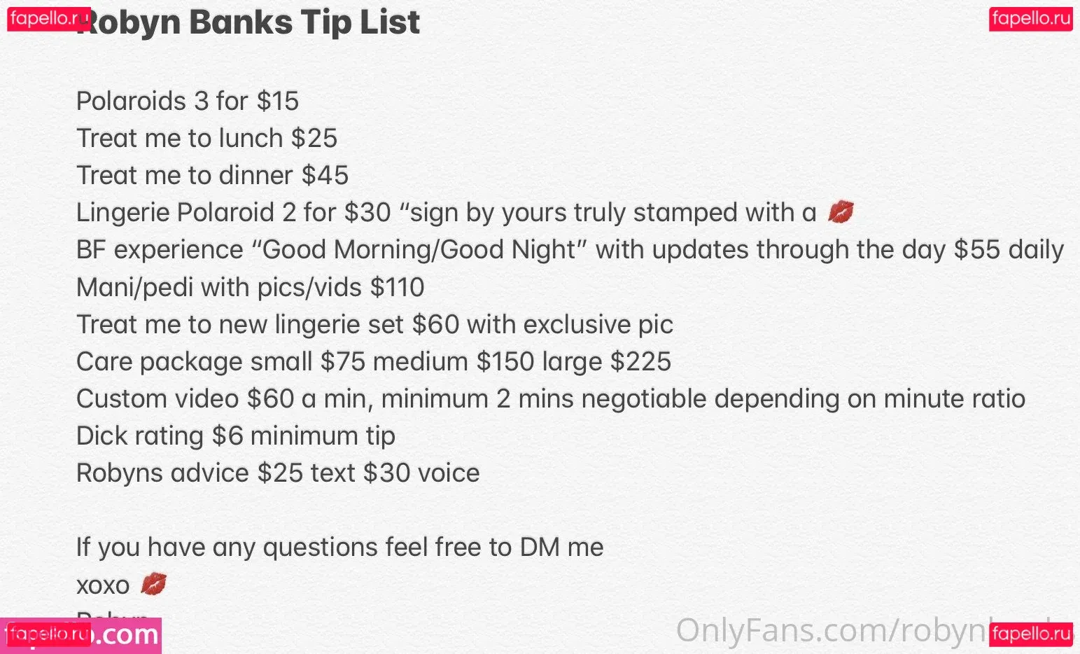 Robyn Banks Onlyfans Photo Gallery 