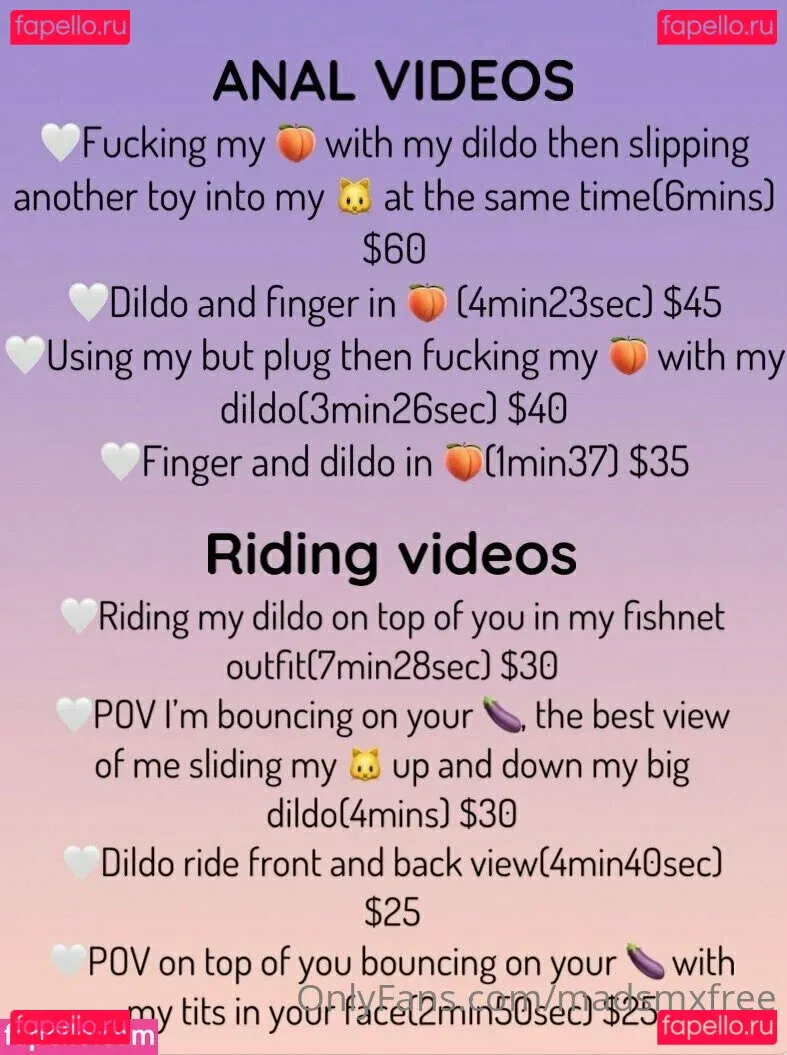 madsmxfree Onlyfans Photo Gallery 