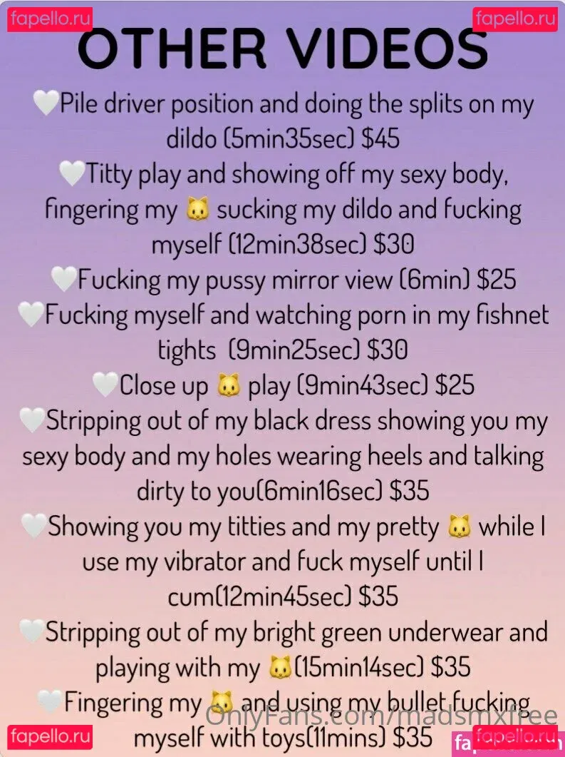 madsmxfree Onlyfans Photo Gallery 