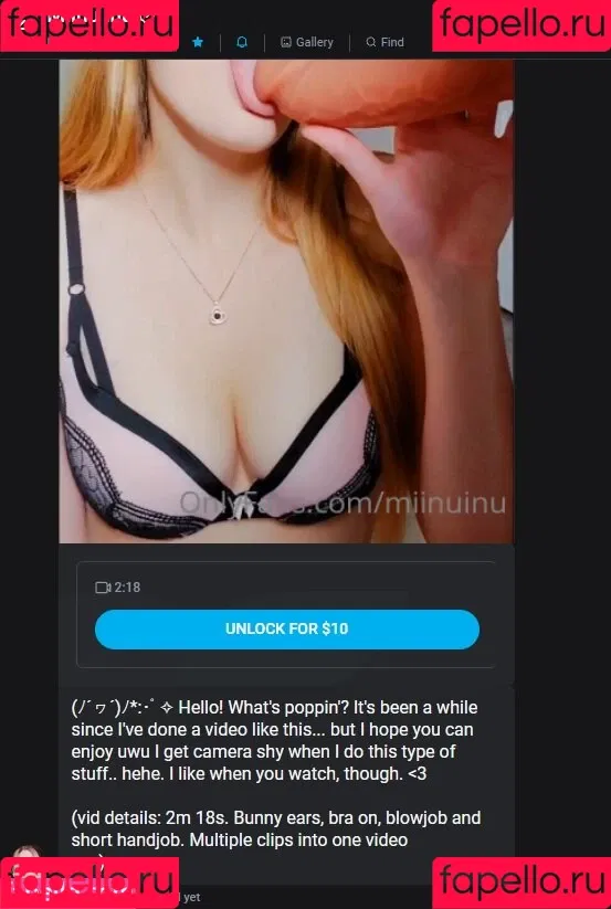 Miinu Inu Onlyfans Photo Gallery 