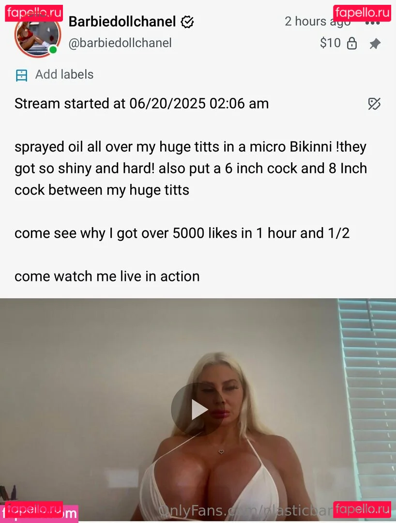 plasticbarbie2000 Onlyfans Photo Gallery 