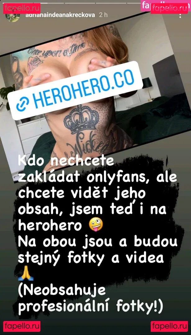 Adriana Indeana Kreckova Onlyfans Photo Gallery 