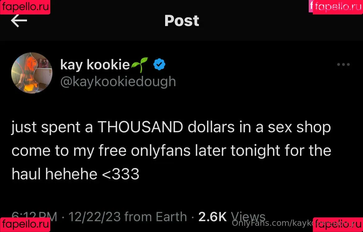 kaykookiedough Onlyfans Photo Gallery 
