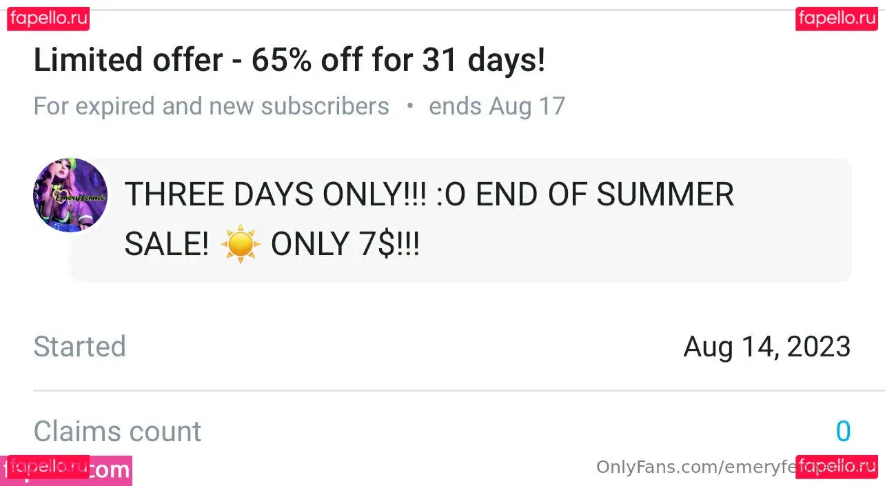 emeryfennecfree Onlyfans Photo Gallery 