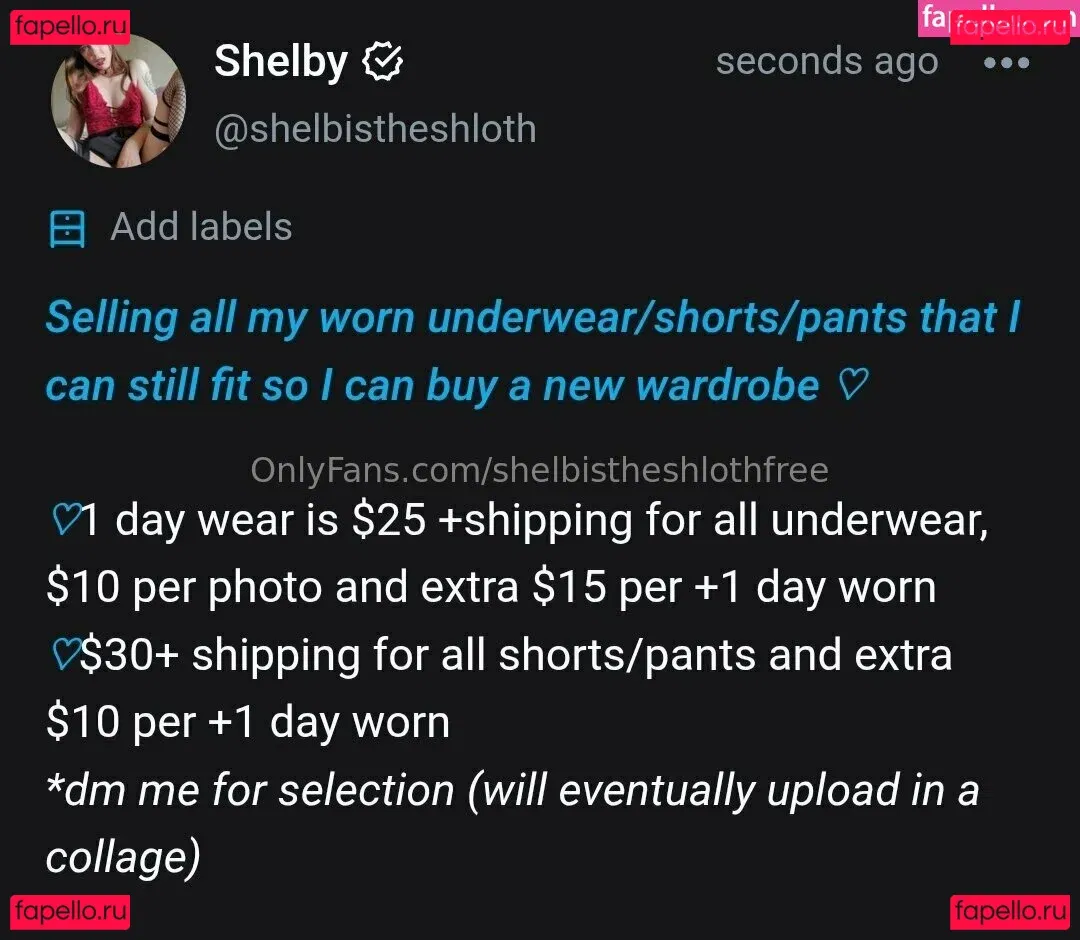 shelbistheshlothfree Onlyfans Photo Gallery 