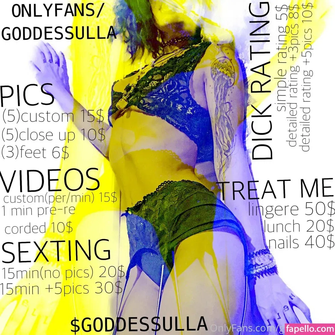 goddessulla Onlyfans Photo Gallery 