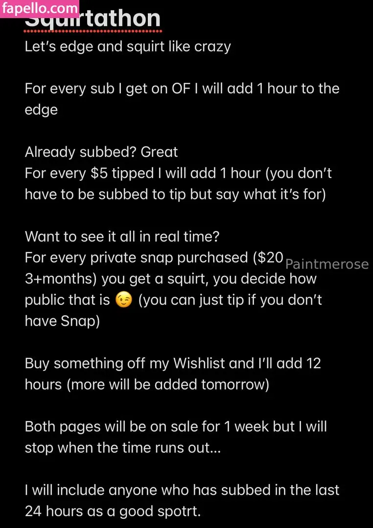 paintmerose Onlyfans Photo Gallery 