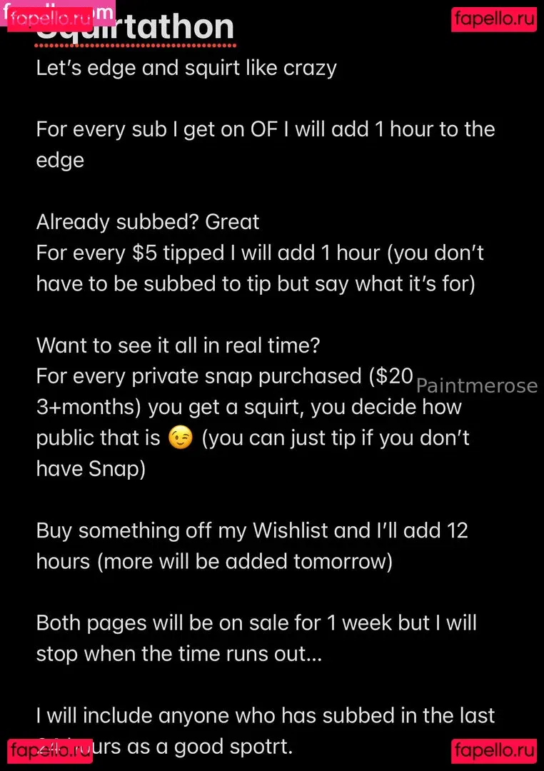 paintmerose Onlyfans Photo Gallery 