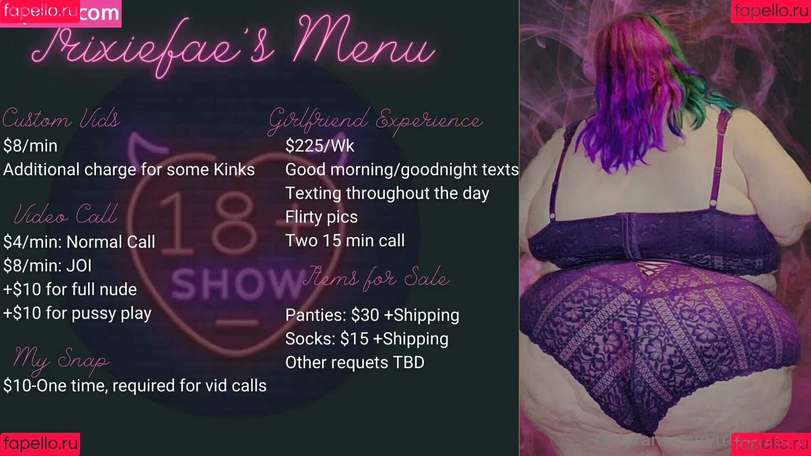 trixiefae21 Onlyfans Photo Gallery 