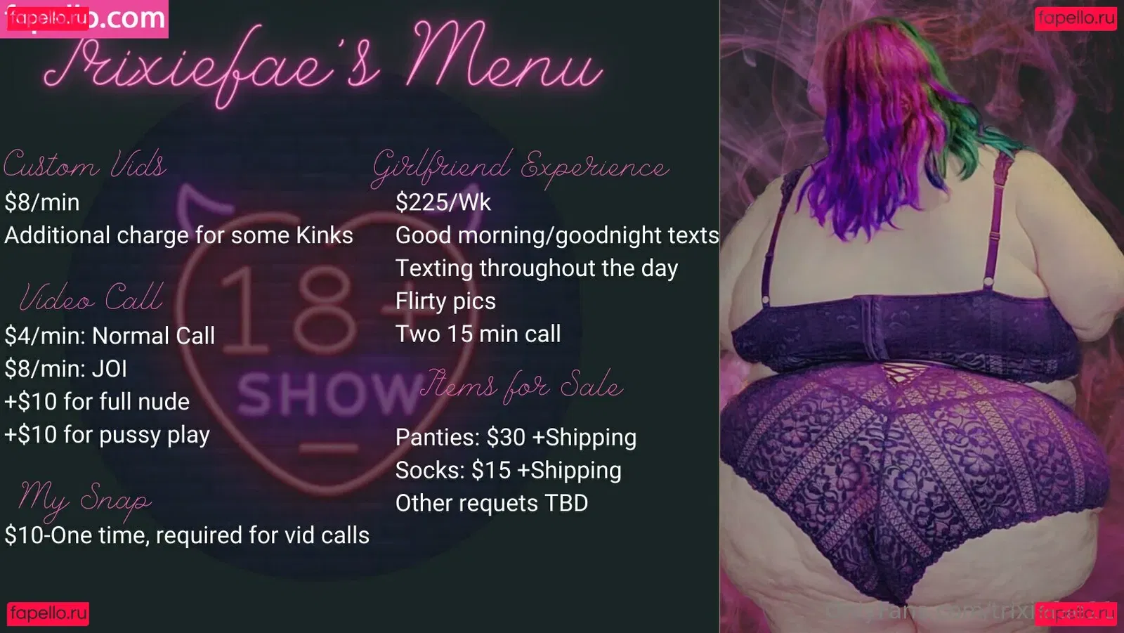 trixiefae21 Onlyfans Photo Gallery 