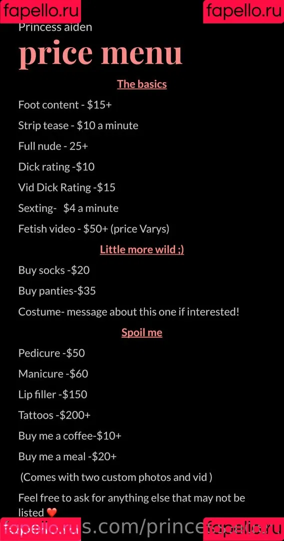 princessaiden Onlyfans Photo Gallery 